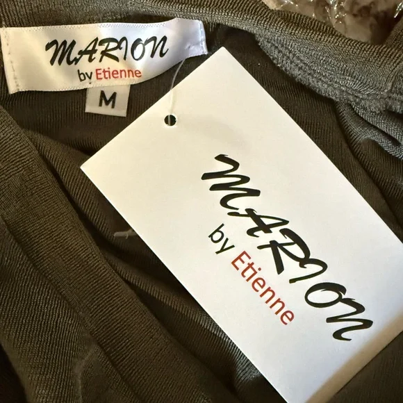 Marion Cutout Olive Long Sleeve Midi Dress - Picture 10 of 10